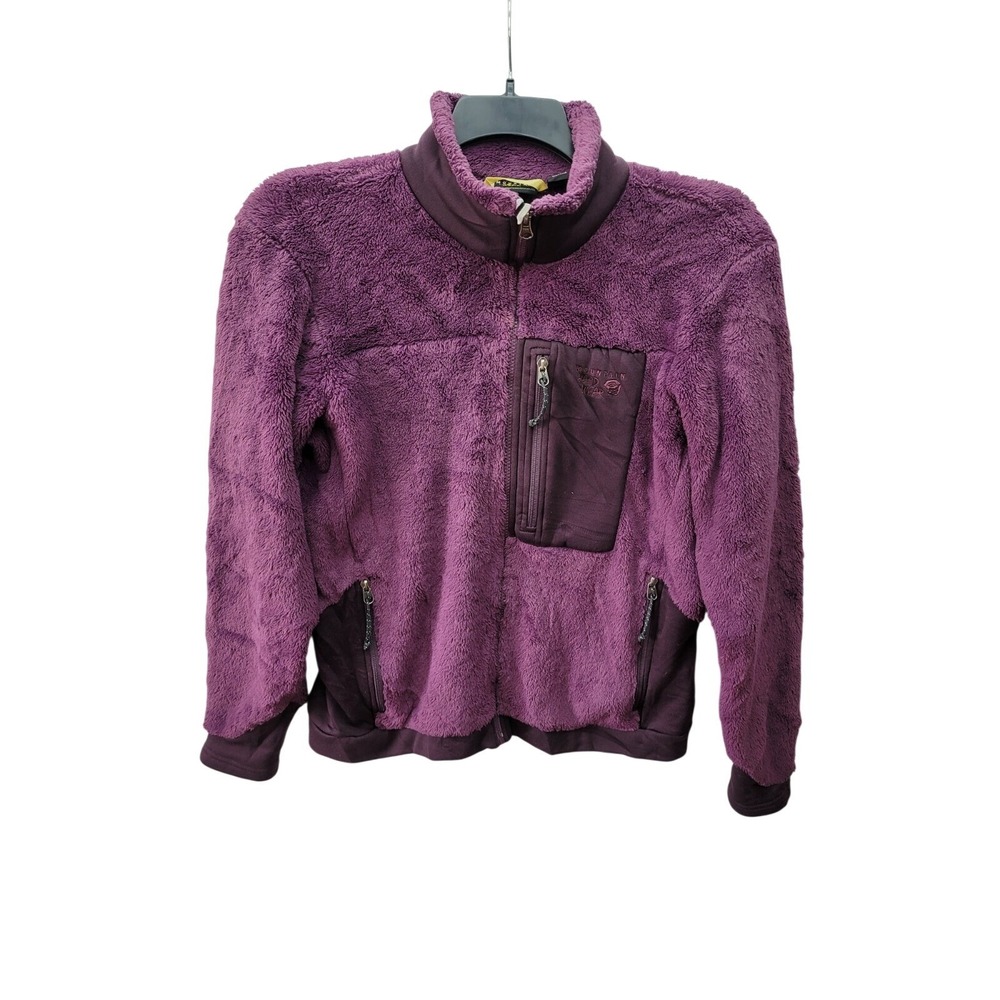 Mountain Hardwear Monkey Woman Fleece Jacket Purple Full Zip Womens Medium